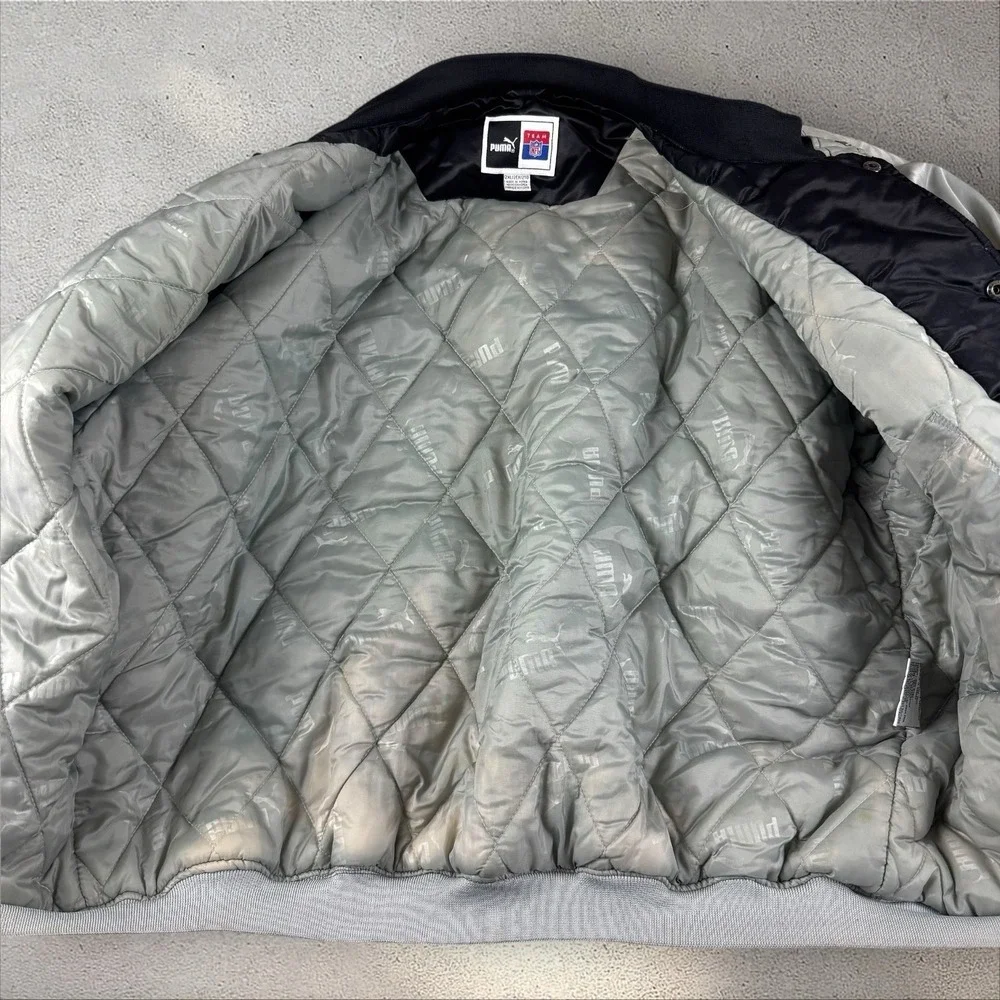 Vintage NFL Puma Atlanta Falcons Satin Bomber Jacket Men's‎ XXL Old Logo 90s